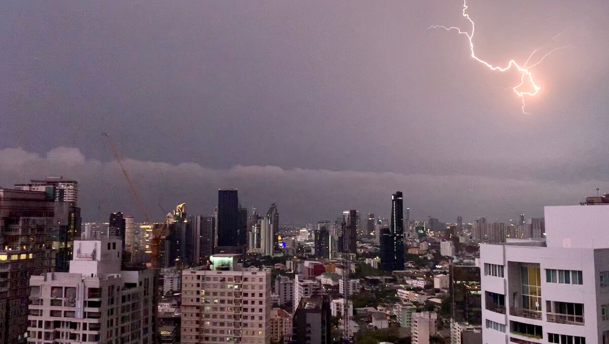 Thunderstorms in Bangkok